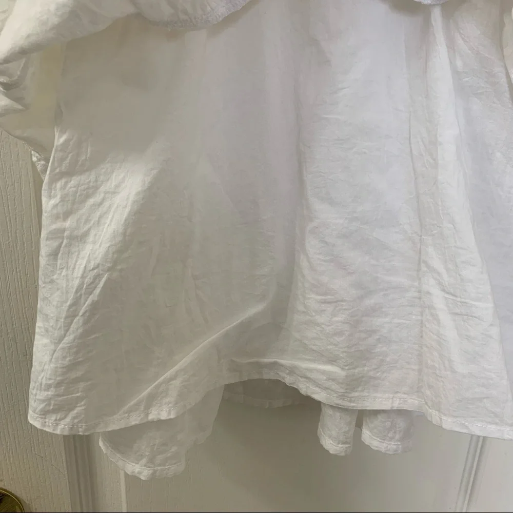Joe Fresh White Cotton Sundress Eyelet Lace Embroidered Lined Size 3 - Picture 12 of 13